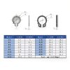 Hilitchi External Snap Retaining Rings 304 Stainless Steel-2