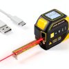 Generic Laser Distance Meter Rechargeable Yellow Survey Tool-0