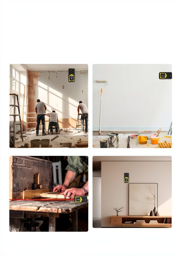 Olufey Laser Distance Meter 165ft IP54 Waterproof Black-6