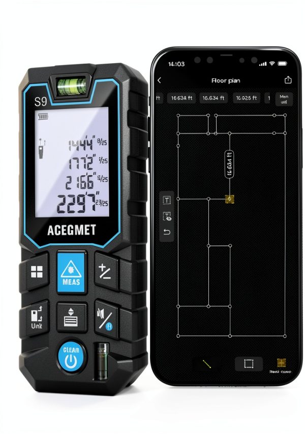 ACEGMET Laser Measure Tool 70M Range APP Version-0