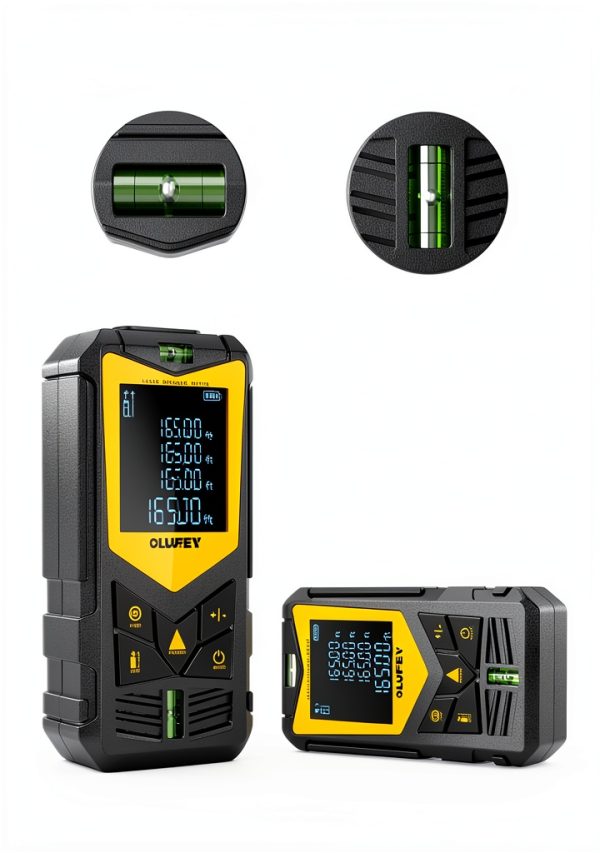 Olufey Laser Distance Meter 165ft IP54 Waterproof Black-2