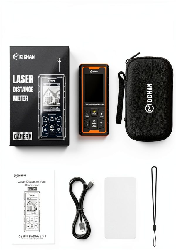 CIGMAN Green Laser Distance Meter 393ft Range 4x Zoom-8