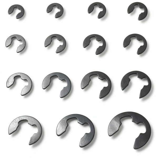 Uxcell E Clip Carbon Steel Retaining Ring Shaft Assembly-3