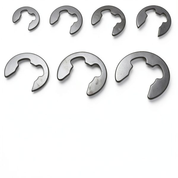 Uxcell E Clip Carbon Steel Retaining Ring Shaft Assembly-2