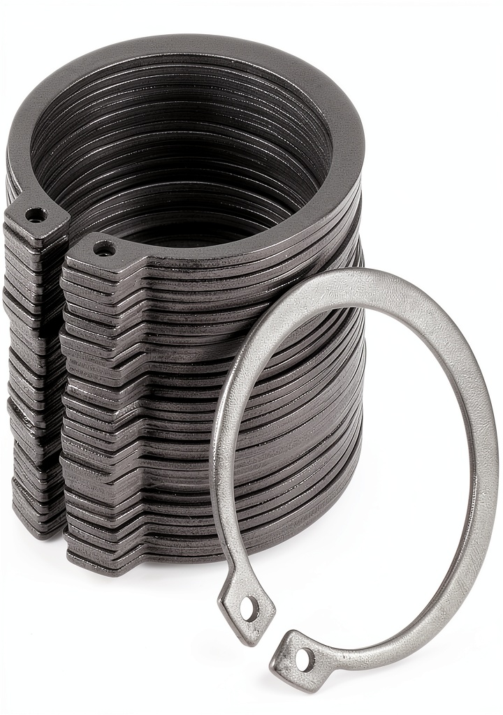 'Uxcell external retaining ring dimensions and material close-up'