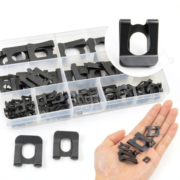 Hilitchi U Type Clips Zinc Plated Metal Assortment Kit-5