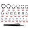 Hilitchi External Retaining Rings Manganese Steel C Clip-1