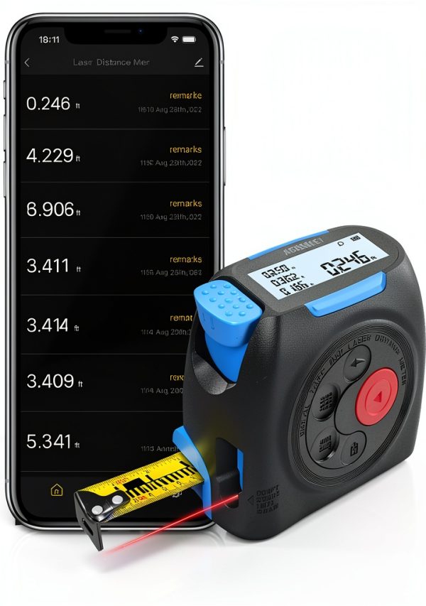 ACEGMET DT30 Laser Distance Meter Blue Digital Tape Measure-0