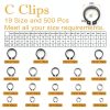 Cheng Gu Retaining Rings Carbon Steel C E Clips Assortment-2
