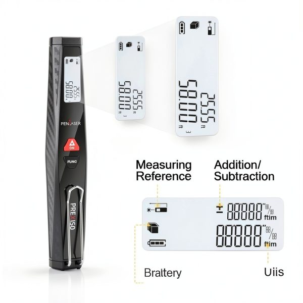 Prexiso Laser Measure Black 135 Ft Compact High Accuracy-3