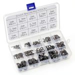 Uxcell E Clip Carbon Steel Retaining Ring Shaft Assembly-0