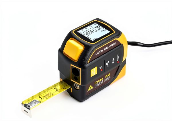 Generic Laser Distance Meter Rechargeable Yellow Survey Tool-3