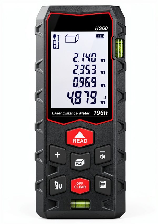 Charcity Laser Measure 196ft IP54 Waterproof Distance Meter-8