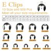 Cheng Gu Retaining Rings Carbon Steel C E Clips Assortment-3
