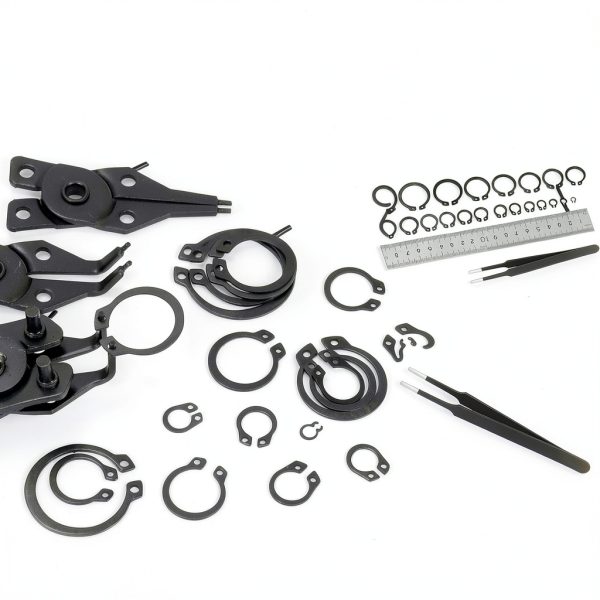 Hilitchi External Retaining Rings Manganese Steel C Clip-5