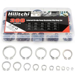 Hilitchi External Snap Retaining Rings 304 Stainless Steel-0