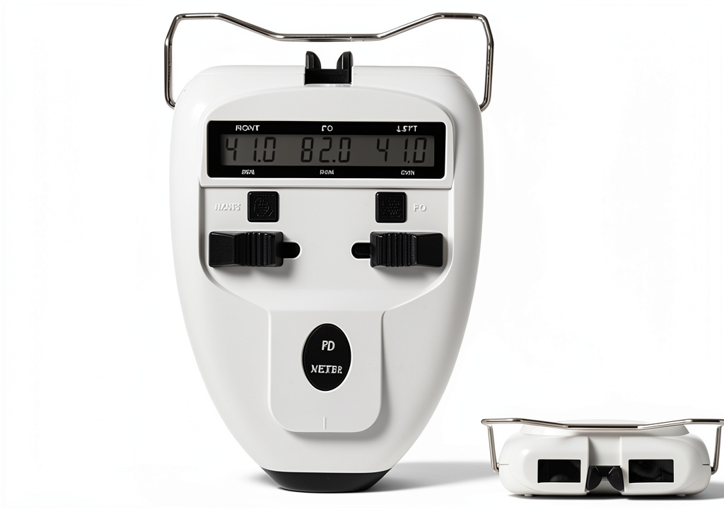AISITESY Pupilometer in use for eyeglass fitting