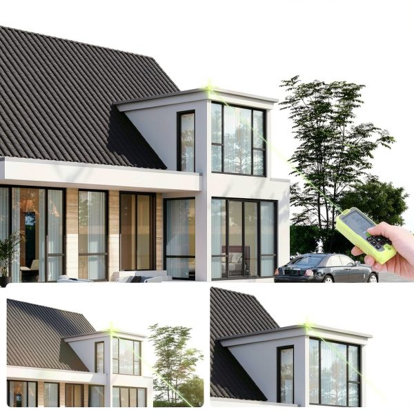 BILIPALA Laser Distance Meter Green 70m 100m Measure Tool-3