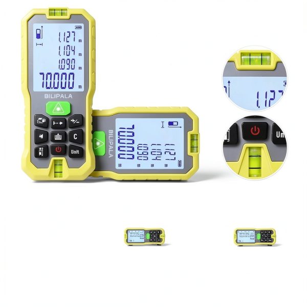 BILIPALA Laser Distance Meter Green 70m 100m Measure Tool-2