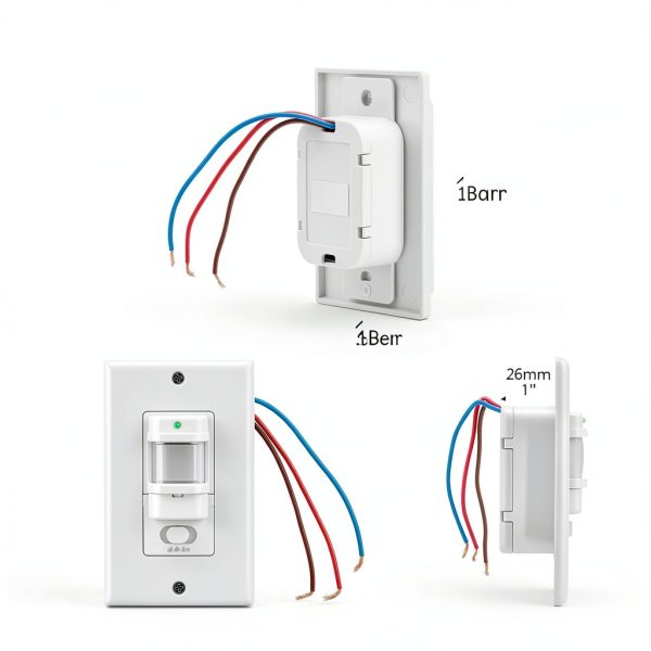 QWORK Motion Sensor Light Switch 180° Detection-2