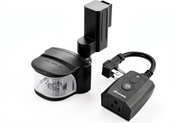 Wireless Motion Sensor Switch DEWENWILS HMSR11S Black Outlet Combo-0