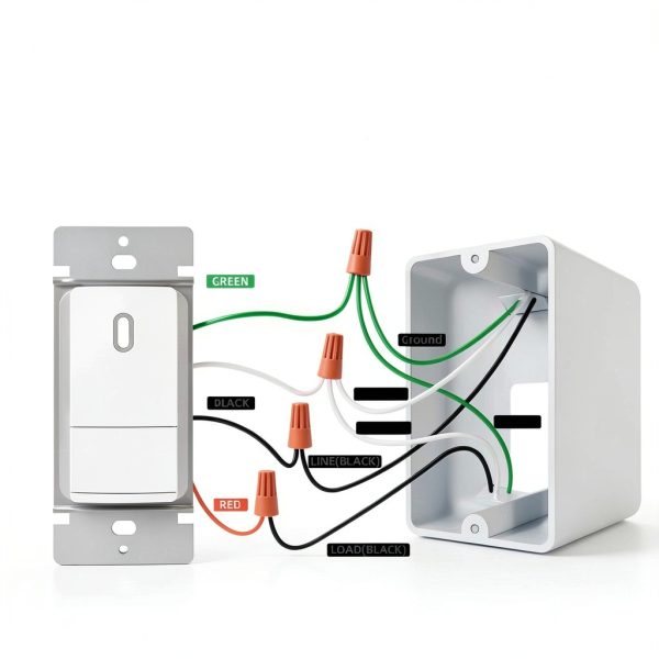 ELEGRP Motion Activated Wall Switch Ultra Slim Matte Finish 1 Pack-4