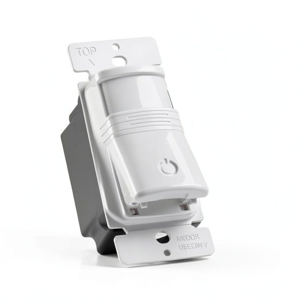 ECOELER Motion Sensor Light Switch White YM2106-WH Wall Mount 30ft-2