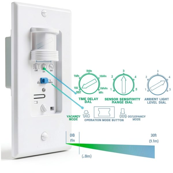 EverElectrix Motion Sensor Wall Switch Dual Occupancy UL Certified-4