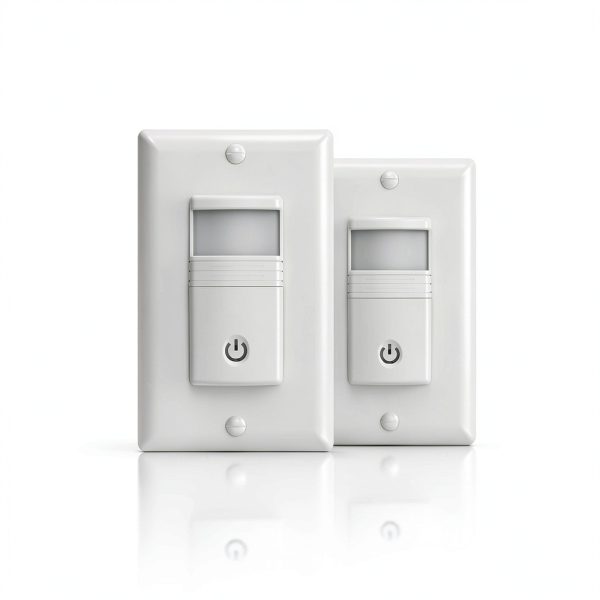ECOELER Motion Sensor Light Switch White YM2106-WH Wall Mount 30ft-0