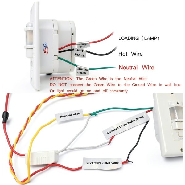 Sensky BS033 Motion-Activated Wall Switch with Adjustable Timer-6