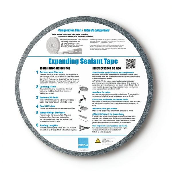 EMSEAL AST Foam Sealant Tape Black 4m Roll UV-Stable Polyurethane-1