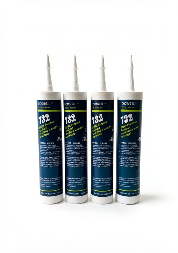 Dowsil 732 Multi-Purpose Silicone Sealant Clear 10.1 oz (4-Pack)-0