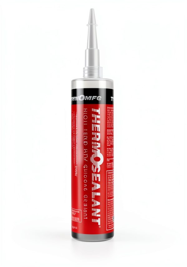 Red High Temp RTV Silicone Sealant Thermo - Non-Sag -80°F–500°F 3-Tube-1