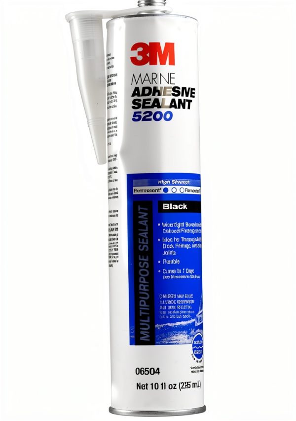 3M Marine Adhesive Sealant 6504 Black 10 oz Waterproof Polyurethane-0