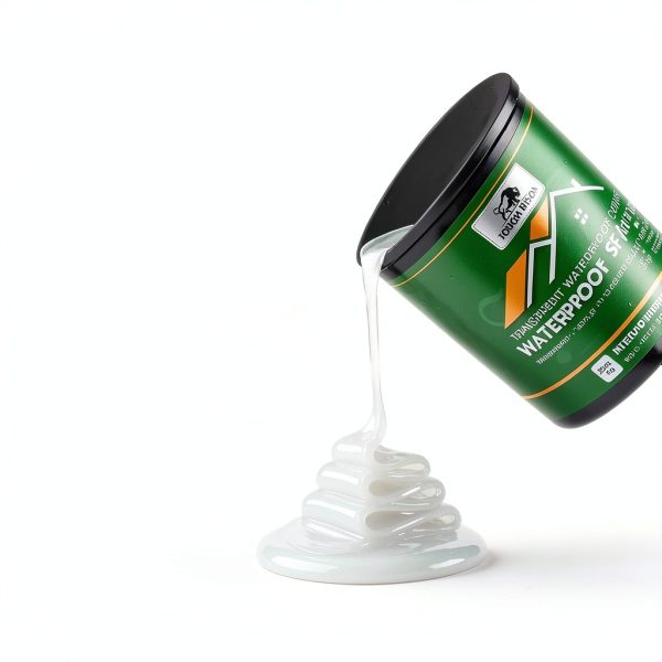 Clear Waterproof Sealant – Water-Based Transparent Waterproof Coating Acrylic Paste for Leakage for Roofs, Walls, Windows, Bathroom, Wood, Concrete, Tile, Metal, Indoor & Outdoor, Non-Toxic, 35oz, 1KG-1
