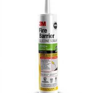 3M Fire Barrier Silicone Sealant 2000 Plus Gray 10.3oz Joint Sealant-0