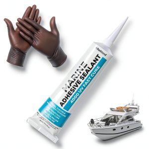 Marine Adhesive Sealant 3 oz 4000/4200 Fast Cure UV White by Berkland-0